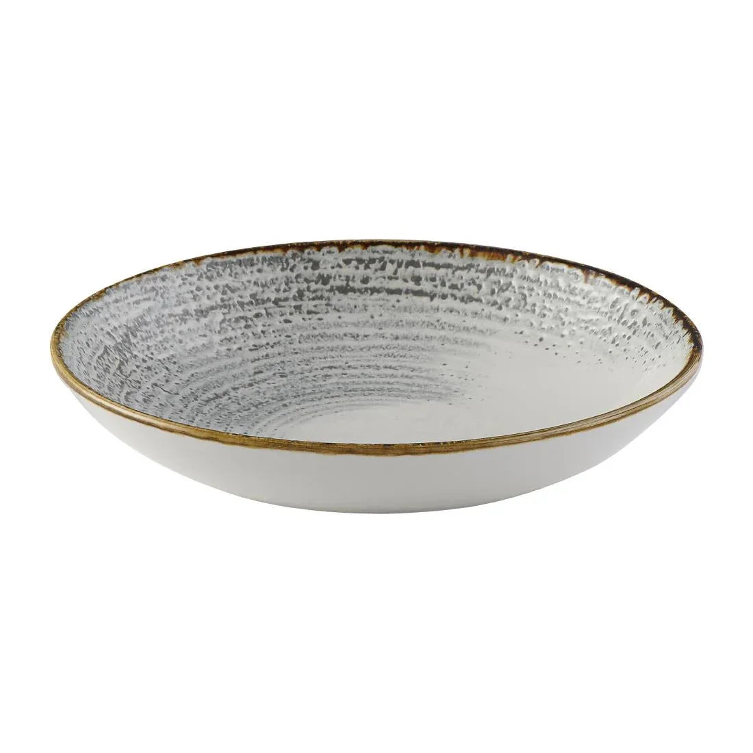 FS948 Churchill Studio Prints Homespun Accents Jasper Evolve Coupe Bowl Grey 248mm (Pack of 12) - JD Catering Equipment Solutions Ltd