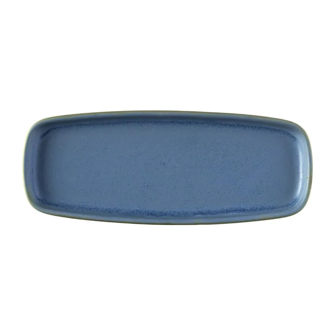 FS953 Churchill Emerge Oslo Oblong Plate Blue 254x77mm (Pack of 6) - JD Catering Equipment Solutions Ltd