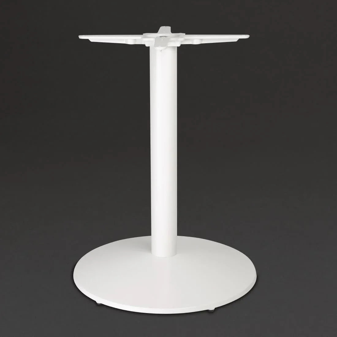 FT029 Bolero Cast Iron Round Table Base White - JD Catering Equipment Solutions Ltd