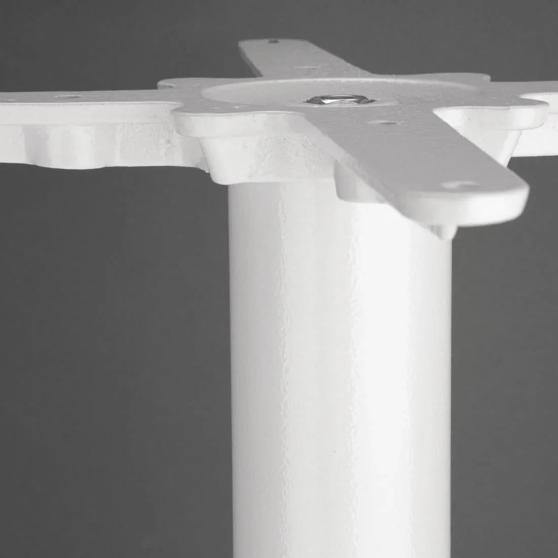 FT029 Bolero Cast Iron Round Table Base White - JD Catering Equipment Solutions Ltd
