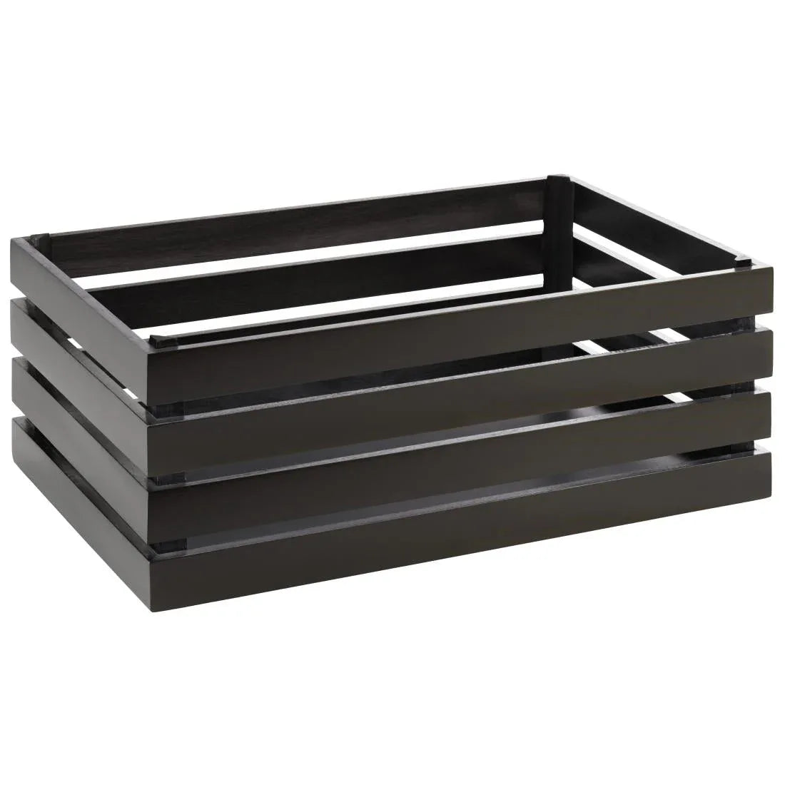 FT151 APS Superbox Coated Wooden Crate Black 555 x 350mm - JD Catering Equipment Solutions Ltd