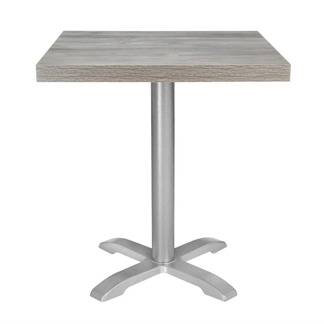 FT290 Bolero Pre-Drilled Square Melamine Table Top Ash Grey 600mm - JD Catering Equipment Solutions Ltd
