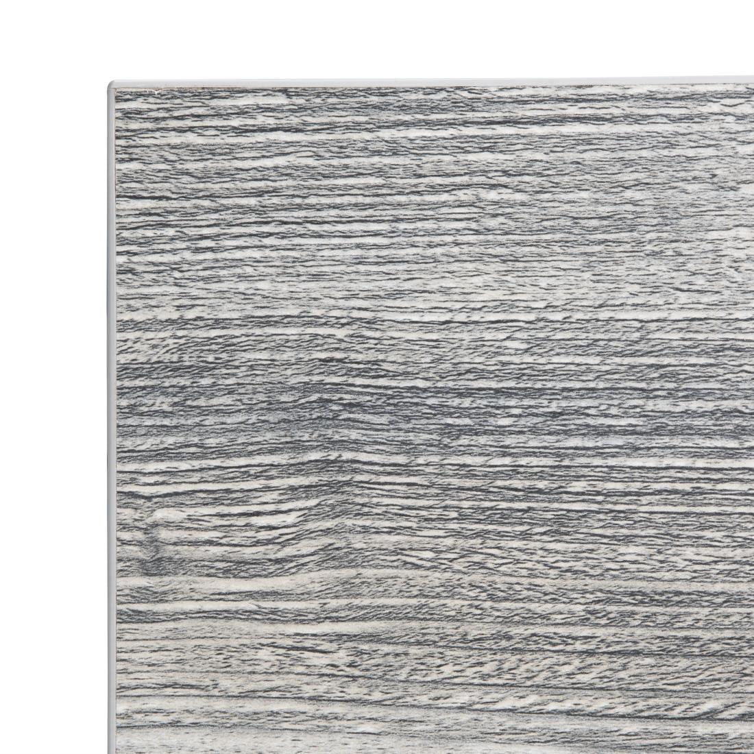 FT290 Bolero Pre-Drilled Square Melamine Table Top Ash Grey 600mm - JD Catering Equipment Solutions Ltd