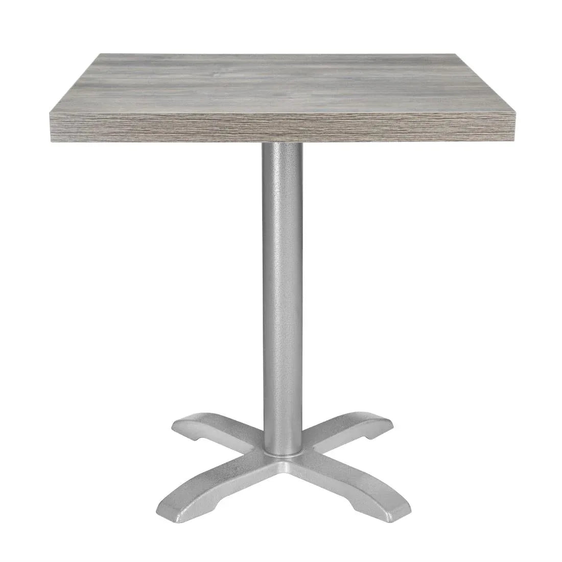 FT291 Bolero Pre-Drilled Square Melamine Table Top Ash Grey 700mm - JD Catering Equipment Solutions Ltd