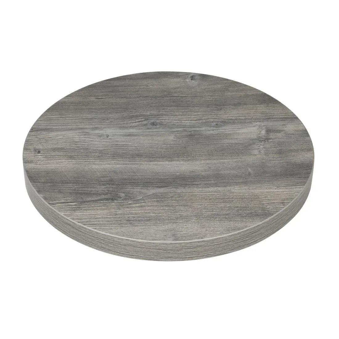 FT292 Bolero Pre-Drilled Round Melamine Table Top Ash Grey 600mm - JD Catering Equipment Solutions Ltd