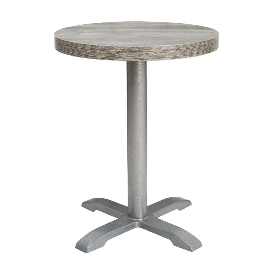 FT292 Bolero Pre-Drilled Round Melamine Table Top Ash Grey 600mm - JD Catering Equipment Solutions Ltd