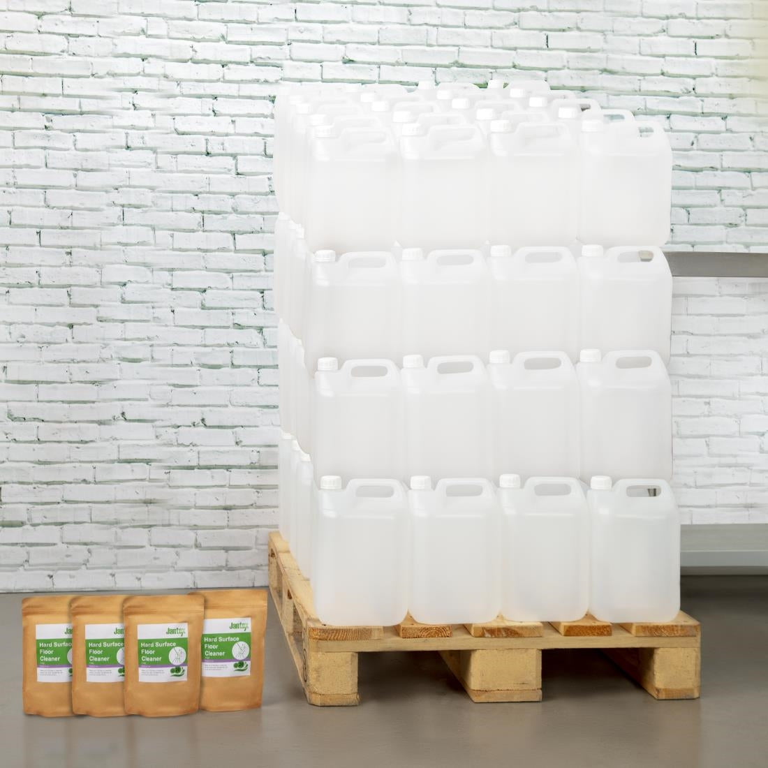 FT325 Jantex Green Hard Surface Floor Cleaner Sachets (Pack of 20) JD Catering Equipment Solutions Ltd