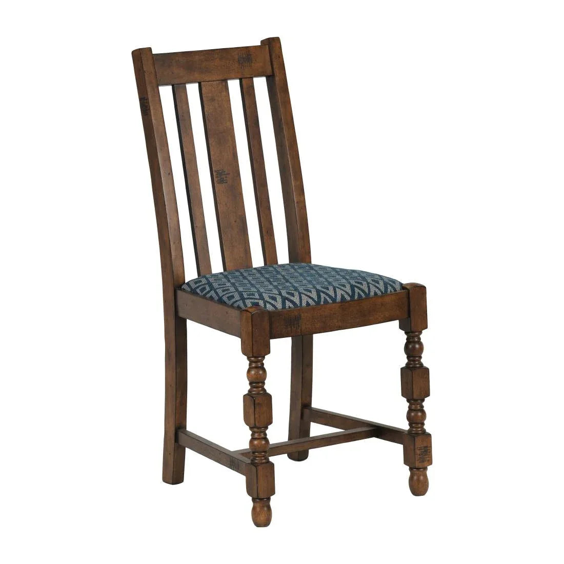 FT410 Mayfair Dining Chair with Blue Diamond Padded Seat (Pack of 2) - JD Catering Equipment Solutions Ltd