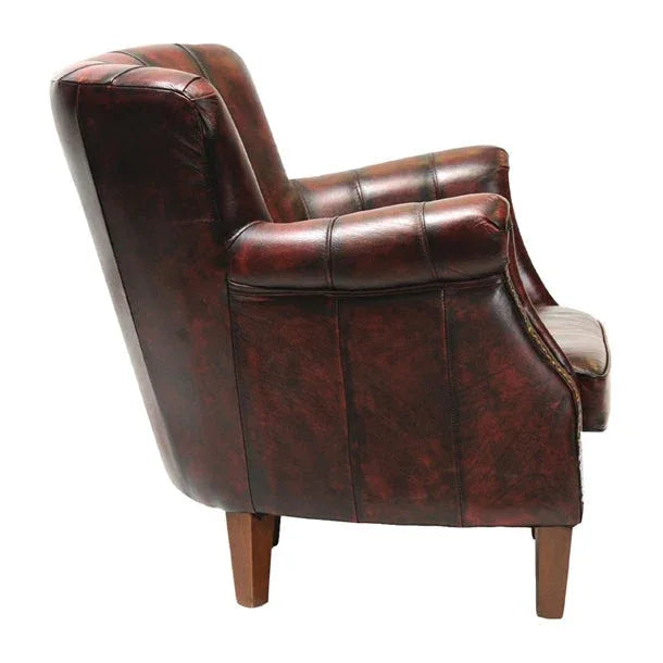 FT440 Lancaster Leather Chair Red - JD Catering Equipment Solutions Ltd