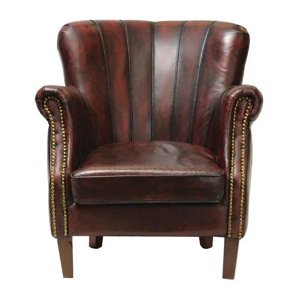FT440 Lancaster Leather Chair Red - JD Catering Equipment Solutions Ltd