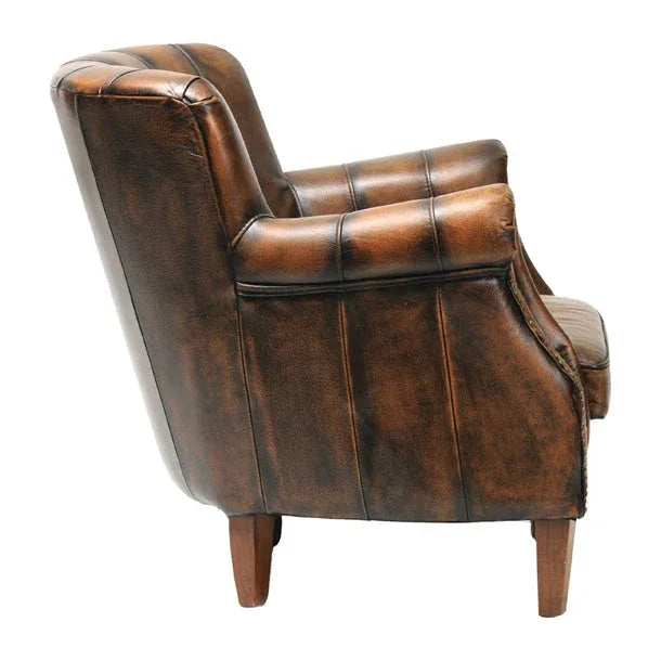 FT441 Lancaster Leather Chair Chestnut - JD Catering Equipment Solutions Ltd