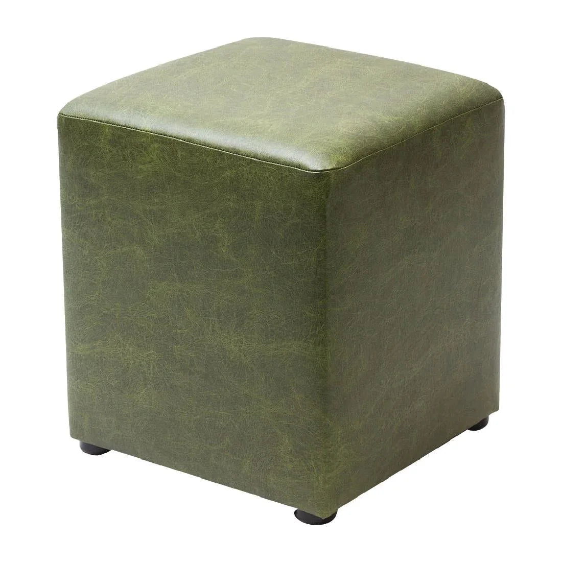 FT449 Cube Faux Leather Bar Stool Juniper (Pack of 2) - JD Catering Equipment Solutions Ltd