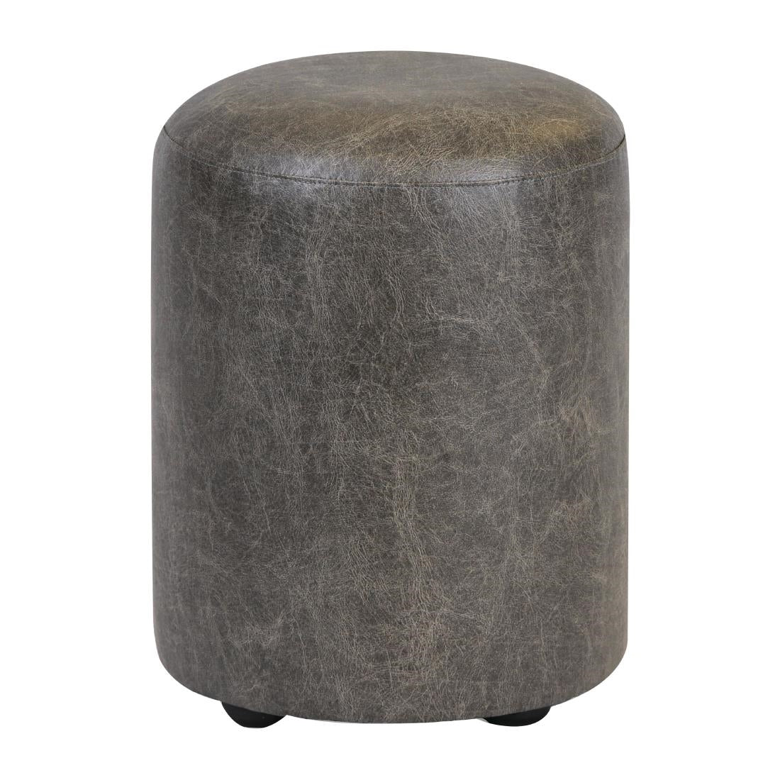 FT450 Cylinder Faux Leather Bar Stool Ash (Pack of 2) JD Catering Equipment Solutions Ltd