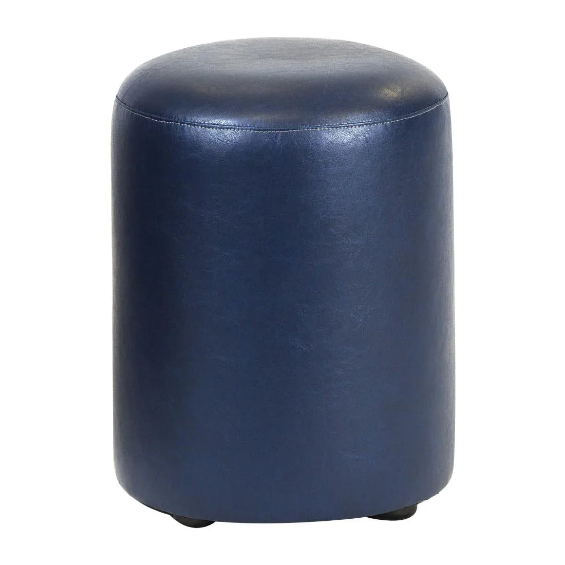 FT452 Cylinder Faux Leather Bar Stool Midnight (Pack of 2) - JD Catering Equipment Solutions Ltd