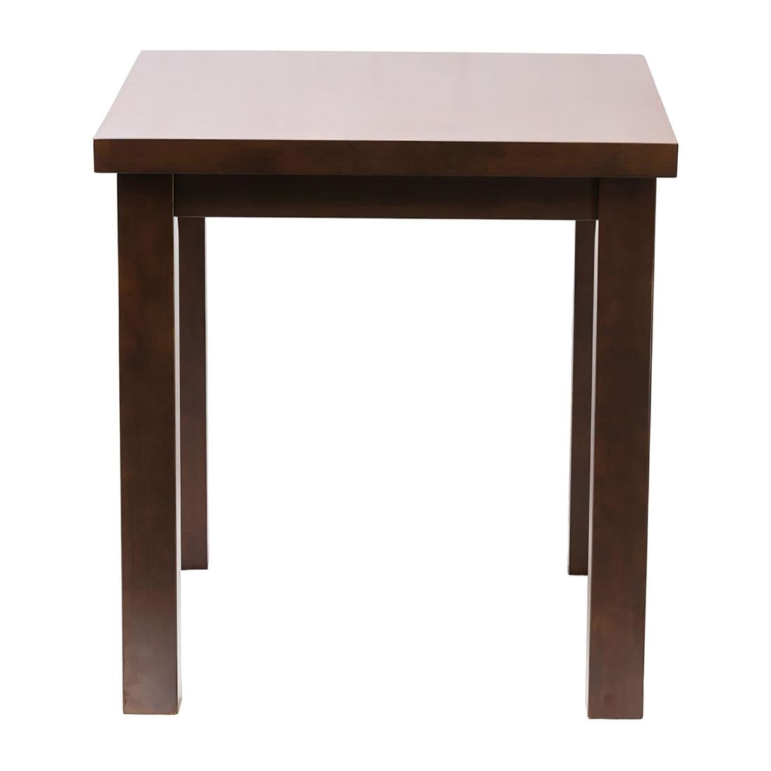 FT487 Kendal Square Dining Table Dark Wood 700x700mm JD Catering Equipment Solutions Ltd