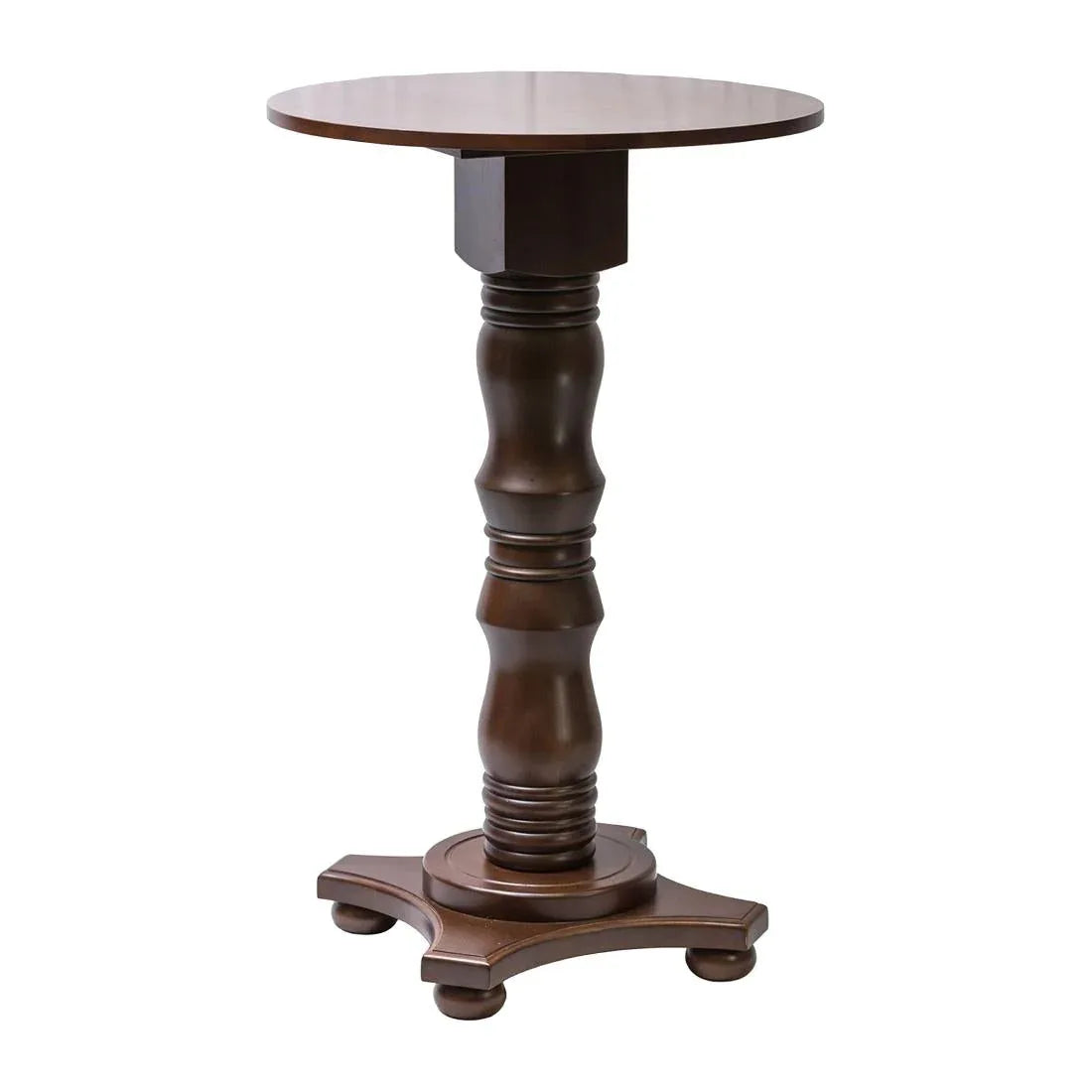 FT505 Islington Poseur Round Table Dark Wood 700mm - JD Catering Equipment Solutions Ltd