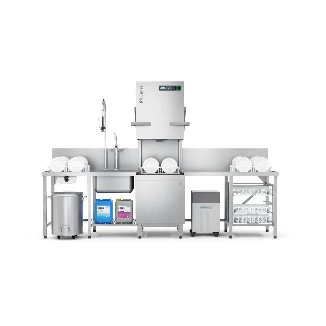 FT524 Winterhalter Energy Saving Pass Through Dishwasher PT-M Energy+ - JD Catering Equipment Solutions Ltd