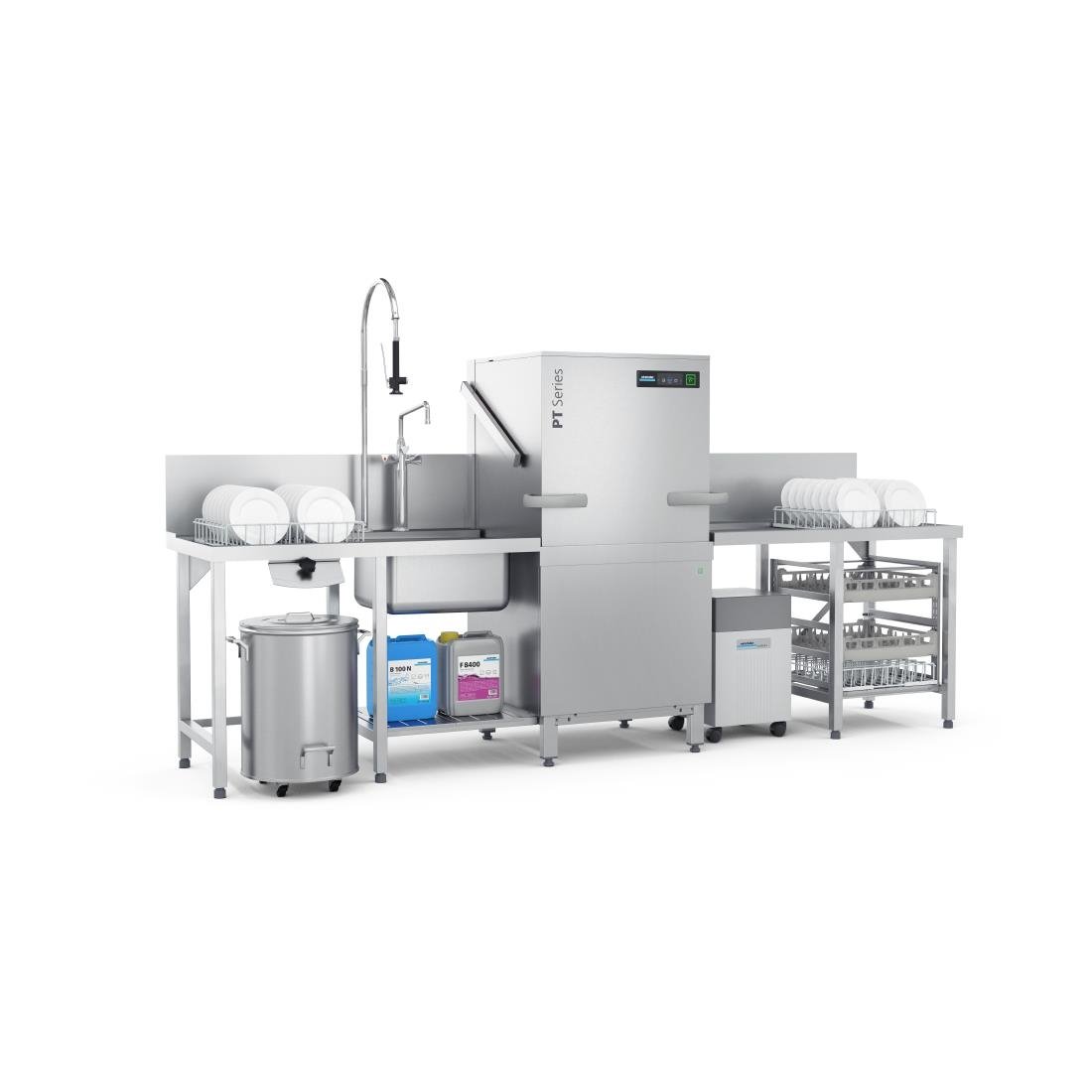 FT529 Winterhalter Pass Through Dishwasher PT-L with IDD JD Catering Equipment Solutions Ltd