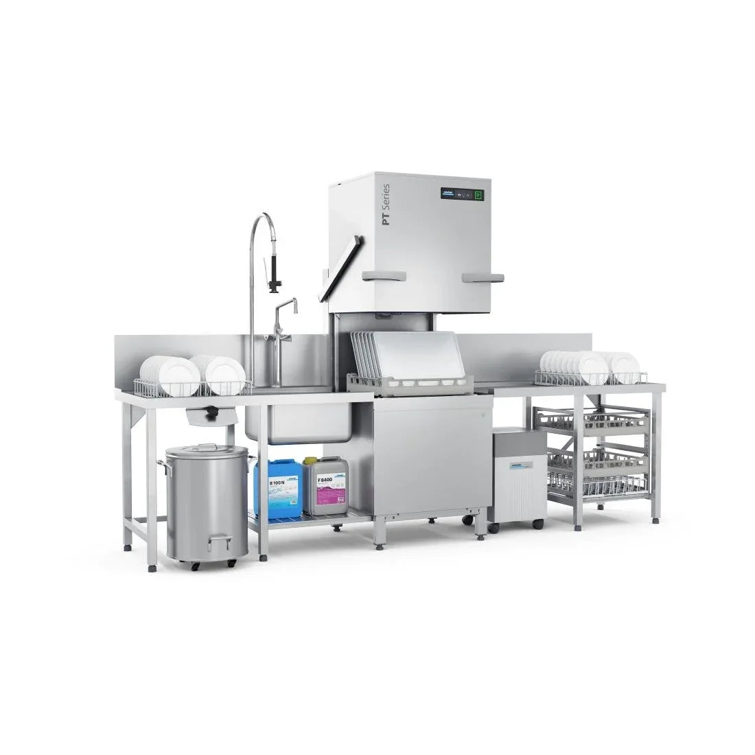 FT531 Winterhalter Pass Through Dishwasher PT-L with Water Softener and IDD - JD Catering Equipment Solutions Ltd