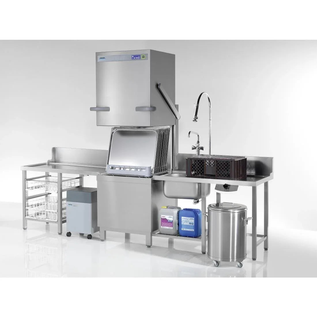 FT542 Winterhalter Pass Through Dishwasher PT-XL Energy+ with Water Softener - JD Catering Equipment Solutions Ltd