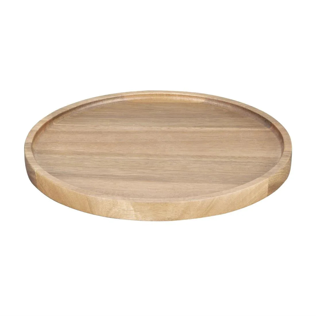 FT612 Olympia Acacia Round Plates 250(D)mm - JD Catering Equipment Solutions Ltd