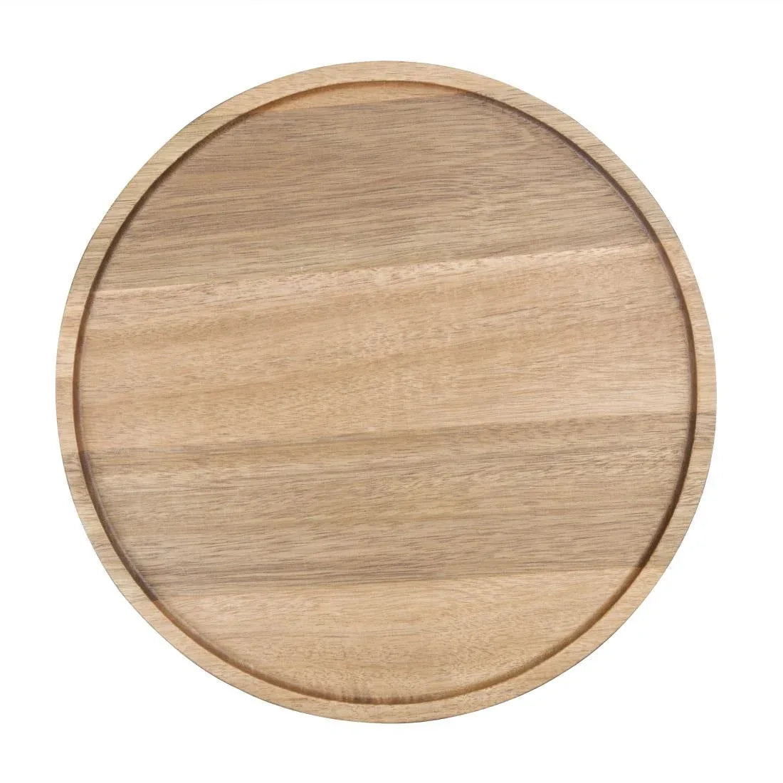 FT612 Olympia Acacia Round Plates 250(D)mm - JD Catering Equipment Solutions Ltd