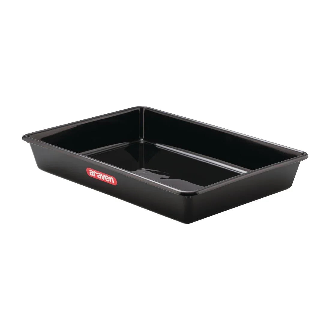 FT619 Araven Deep Food Tray Black 10Ltr - JD Catering Equipment Solutions Ltd