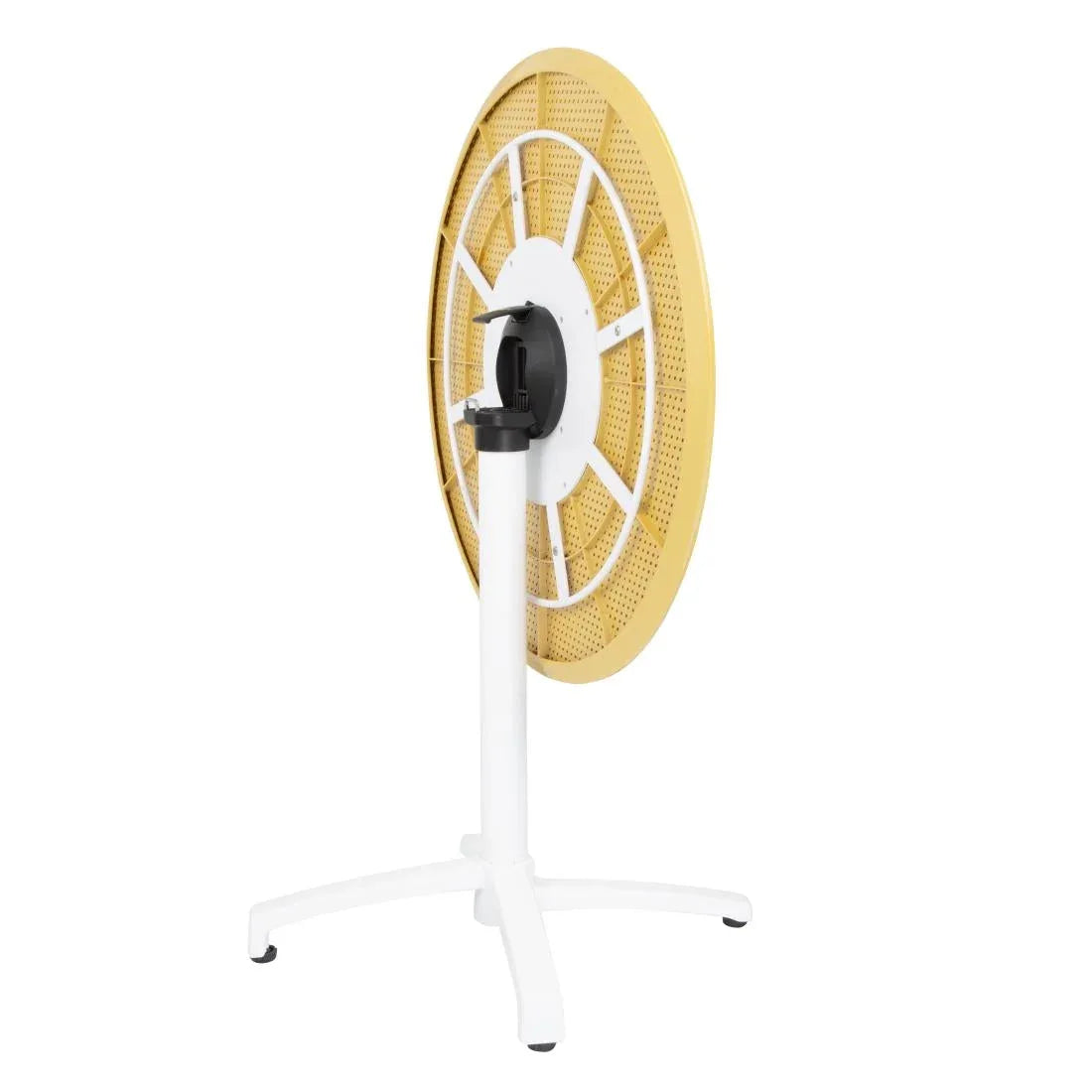 FT622 Bolero Folding Polypropylene Table 800mm Mustard Yellow - JD Catering Equipment Solutions Ltd
