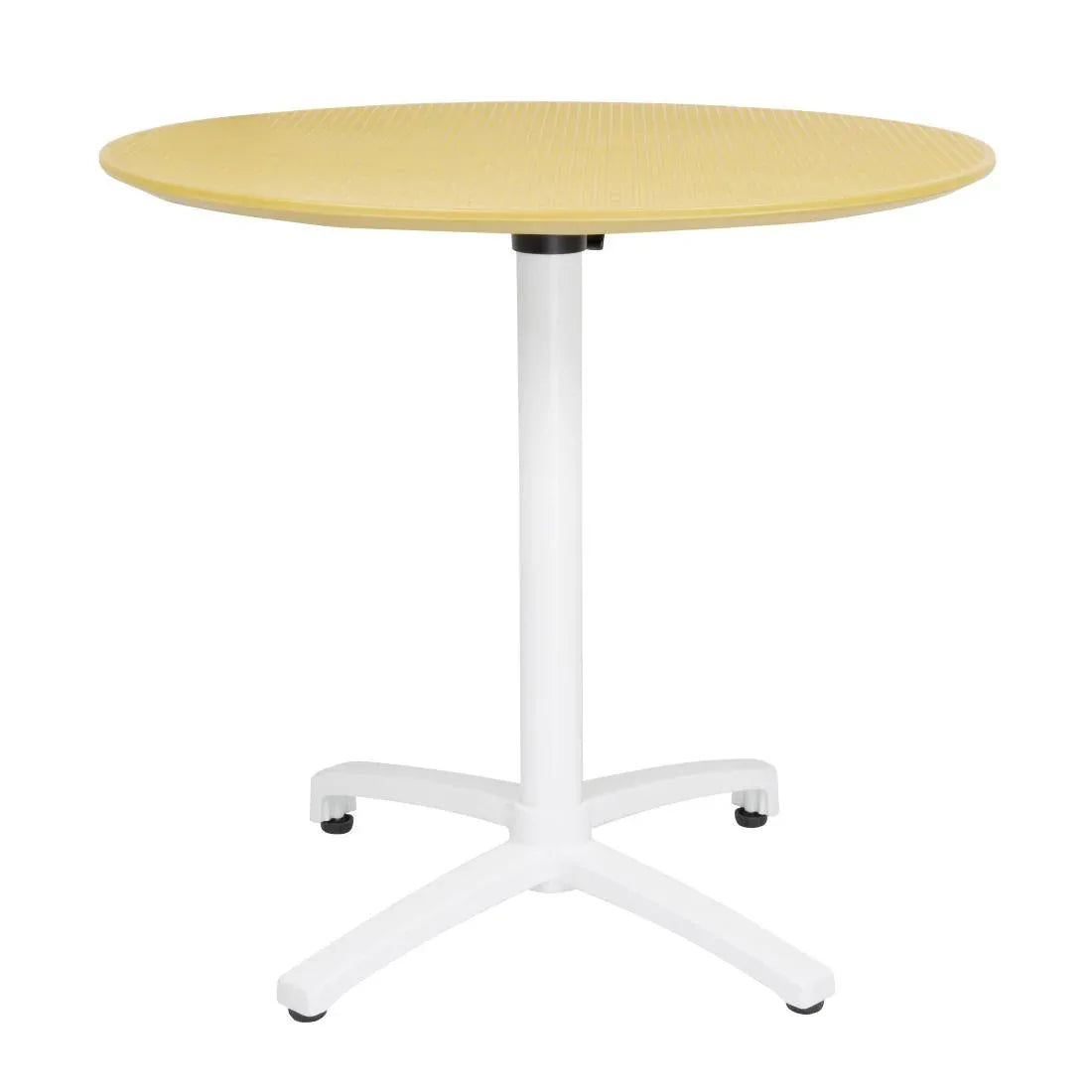 FT622 Bolero Folding Polypropylene Table 800mm Mustard Yellow - JD Catering Equipment Solutions Ltd