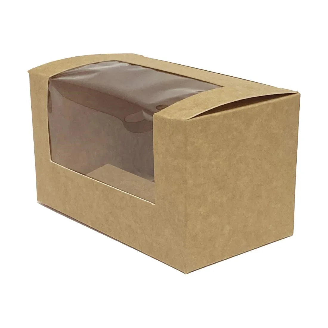 FT652 Fiesta Recyclable Bloomer Box with PET Window 70x125mm (Pack of 500) - JD Catering Equipment Solutions Ltd