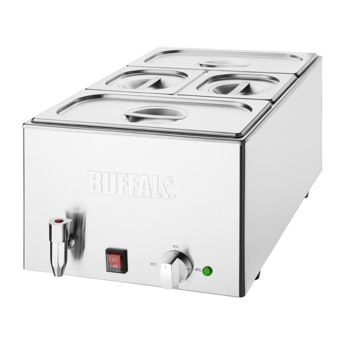 FT692 Buffalo Bain Marie with Tap and Pans JD Catering Equipment Solutions Ltd