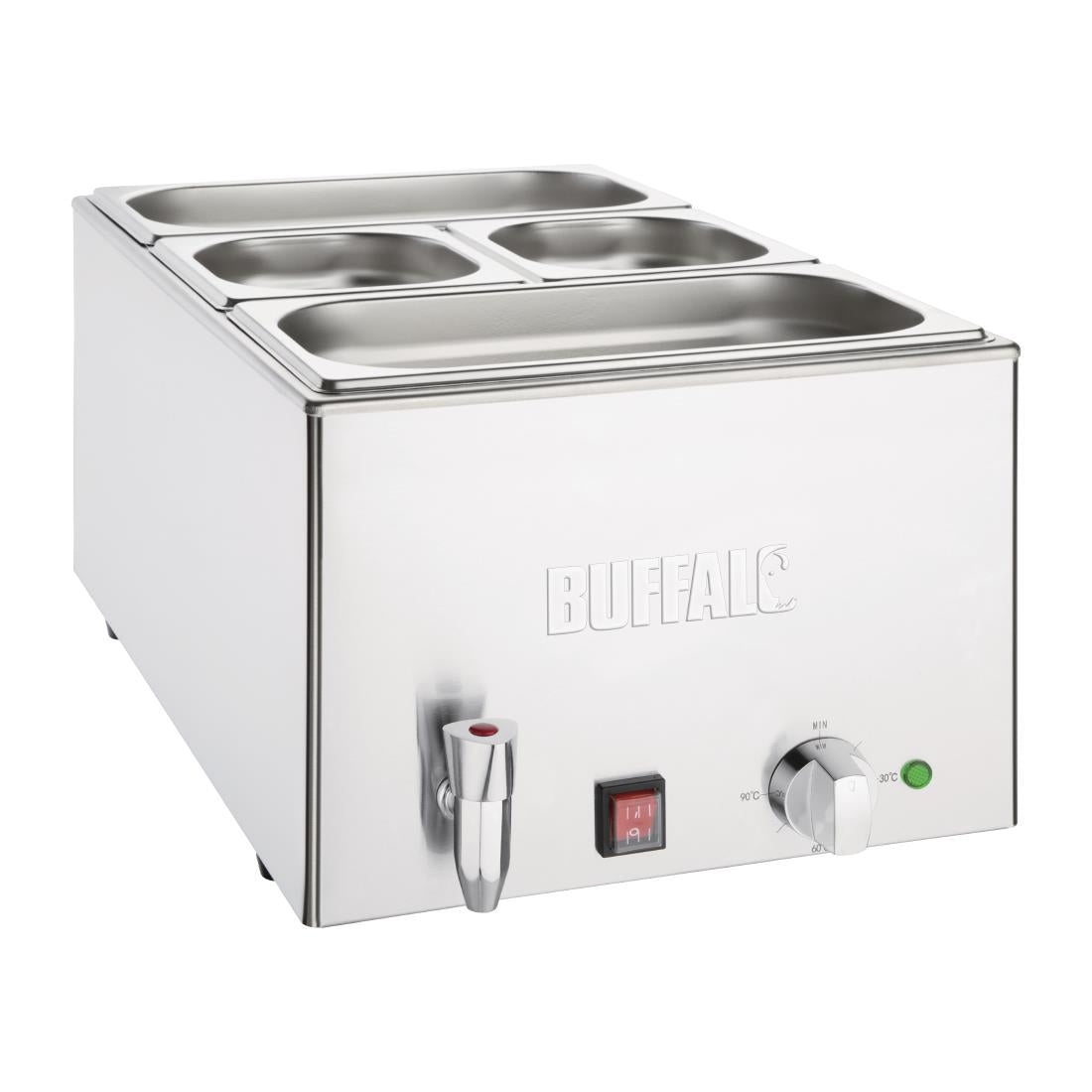 FT692 Buffalo Bain Marie with Tap and Pans JD Catering Equipment Solutions Ltd