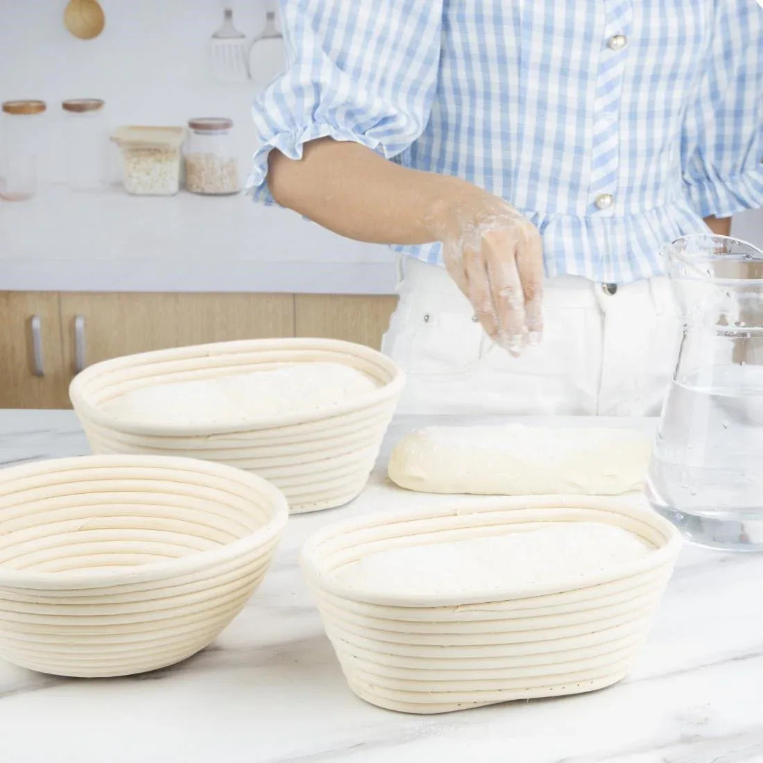 FT837 Vogue Rattan Proving Basket Oval 210x150x80mm - JD Catering Equipment Solutions Ltd