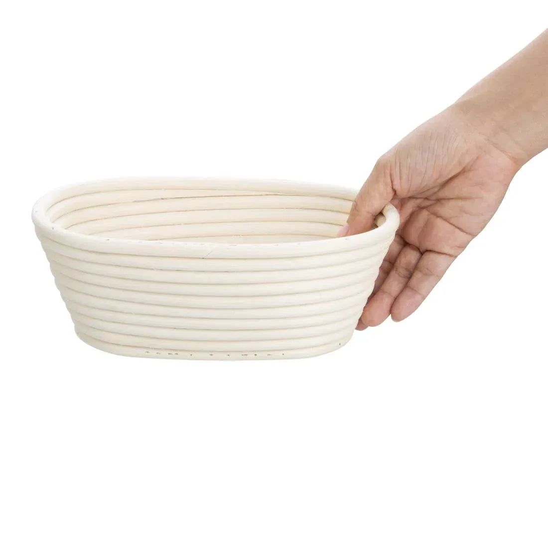 FT837 Vogue Rattan Proving Basket Oval 210x150x80mm - JD Catering Equipment Solutions Ltd
