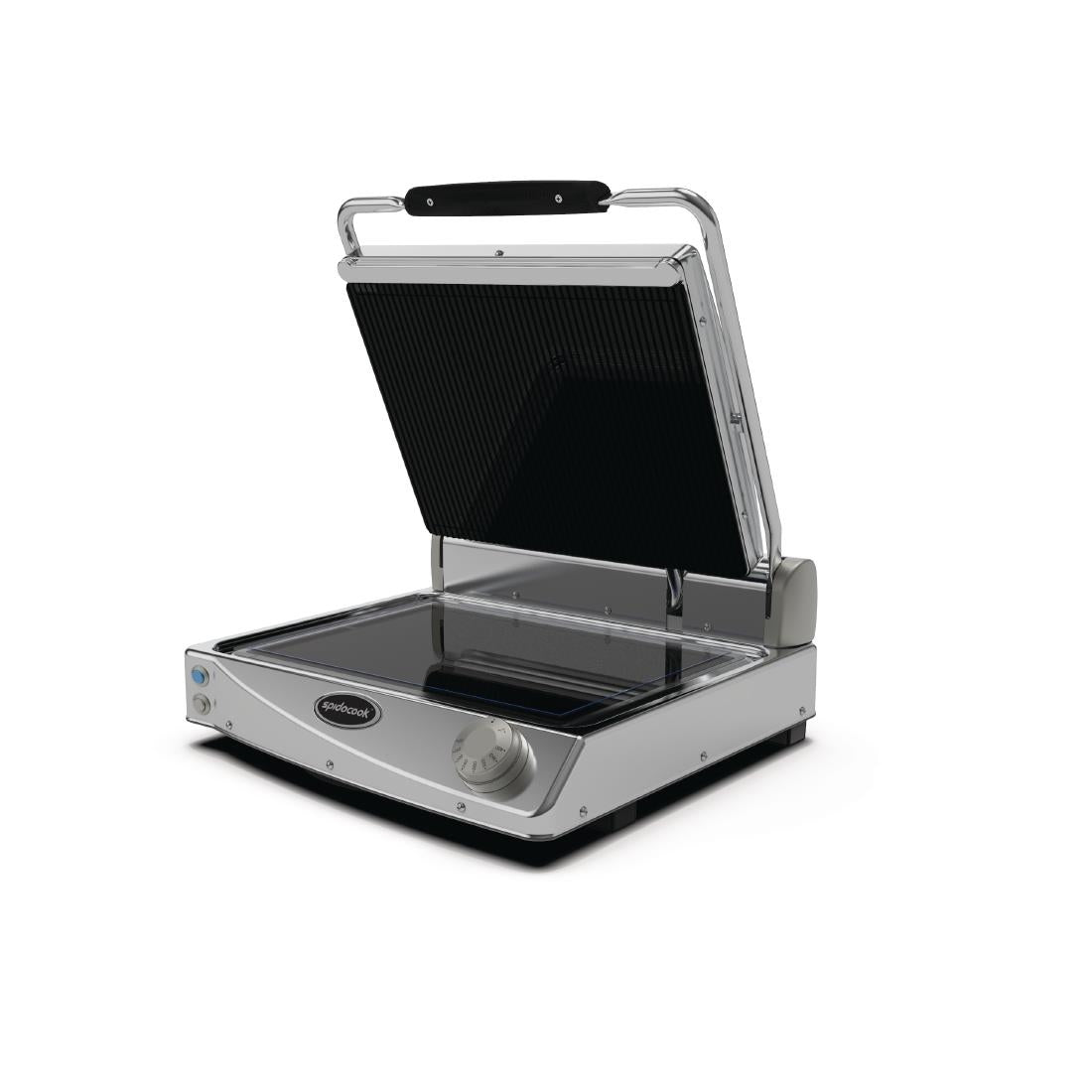 FT848 Spidocook Spidoglass Medium Ribbed Upper Smooth Lower Contact Grill Manual JD Catering Equipment Solutions Ltd