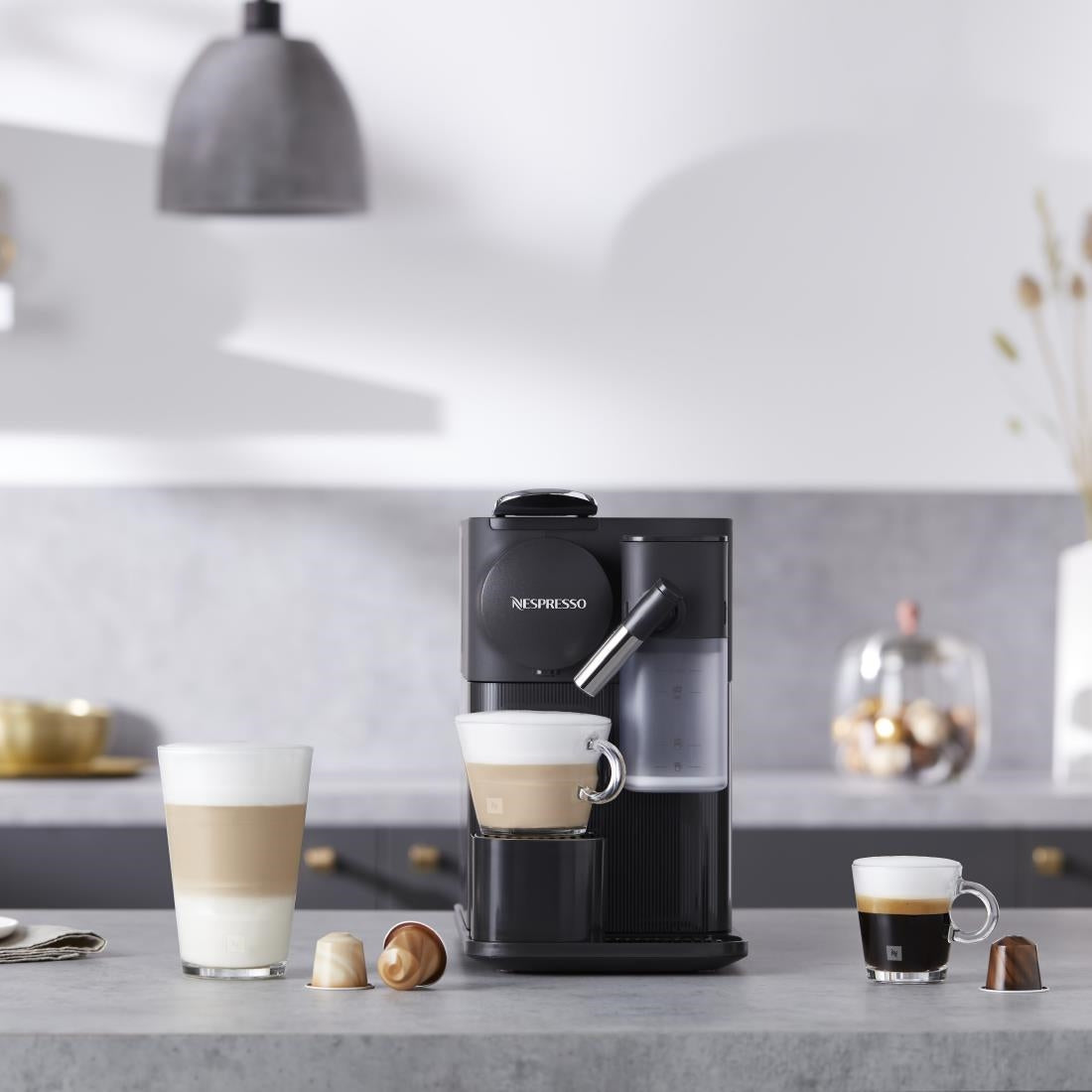 FT896 DeLonghi Nespresso Lattissima One Coffee Machine Black JD Catering Equipment Solutions Ltd