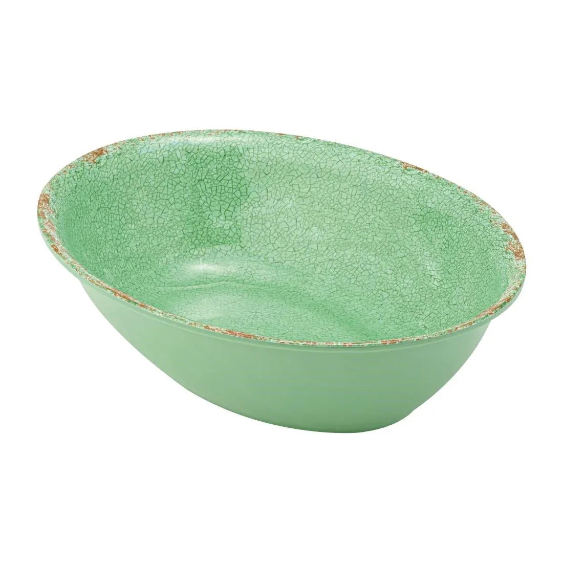 FT929 Casablanca Melamine Oval Bowl Green 1.5Ltr - JD Catering Equipment Solutions Ltd