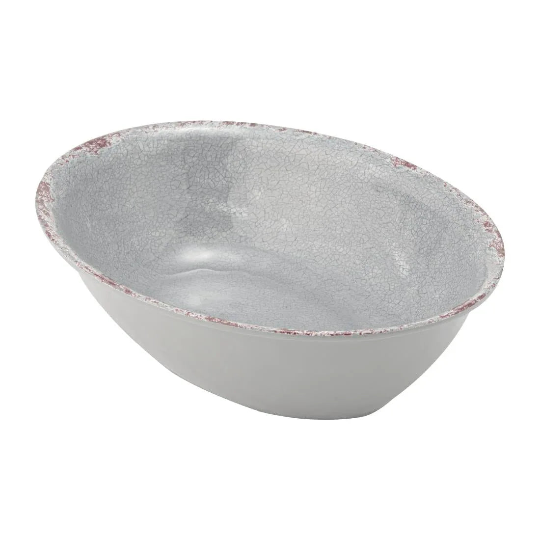 FT934 Casablanca Melamine Oval Bowl Grey 1.5Ltr - JD Catering Equipment Solutions Ltd