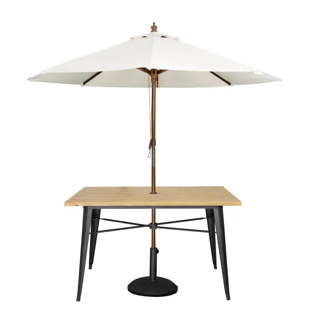 FT954 Bolero Complete Outdoor Table 120x76x76cm - Light Wood - JD Catering Equipment Solutions Ltd
