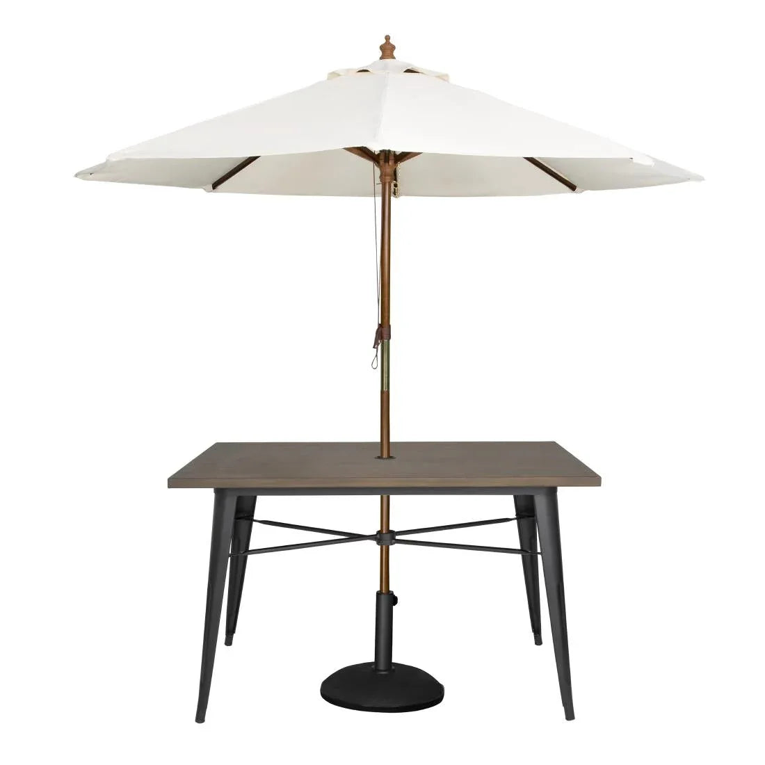 FT955 Bolero Complete OutdoorTable 120x76x76cm - Dark Wood JD Catering Equipment Solutions Ltd