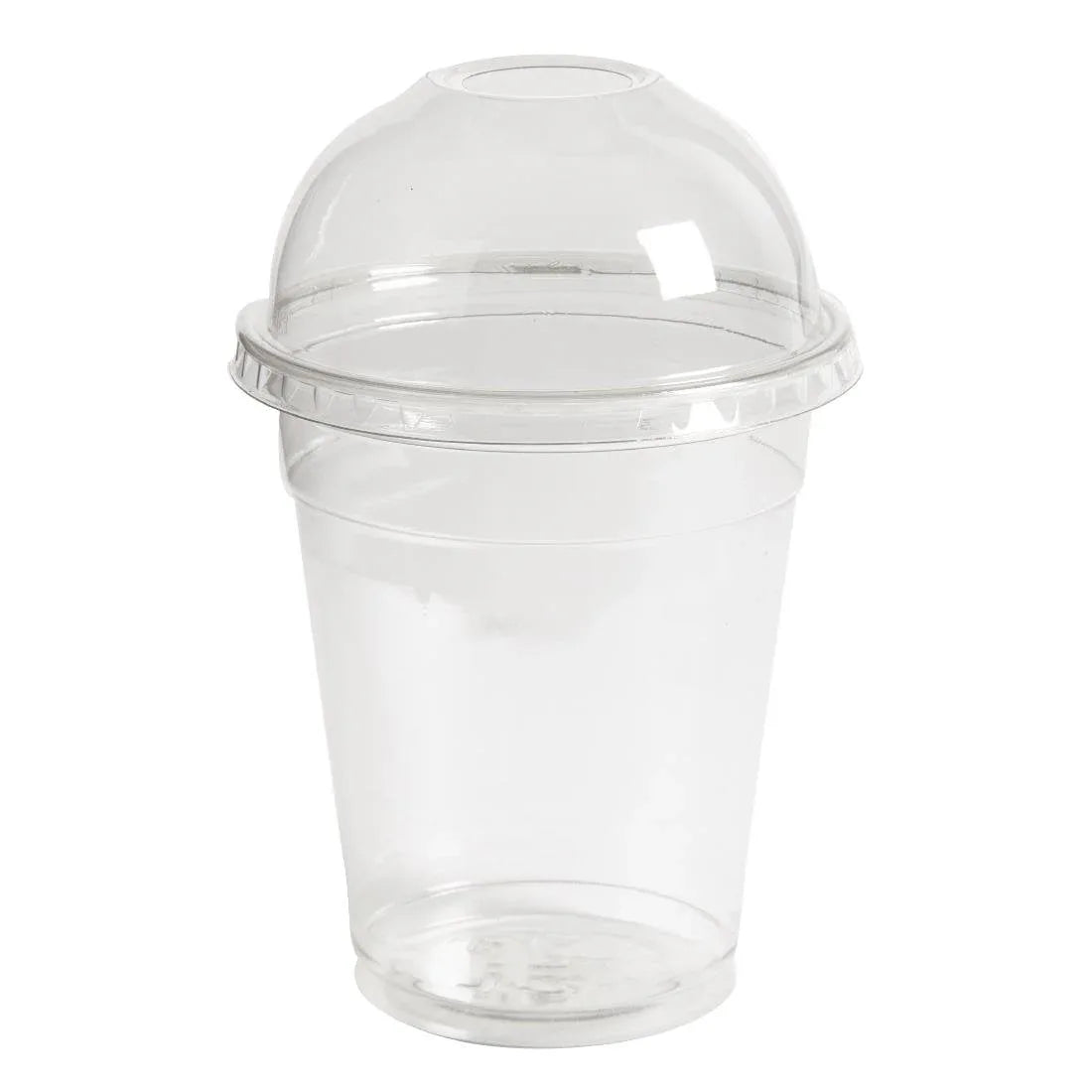 FT997 Clear rPET Dome Lid with Hole 95mm (Pack of 800) - JD Catering Equipment Solutions Ltd