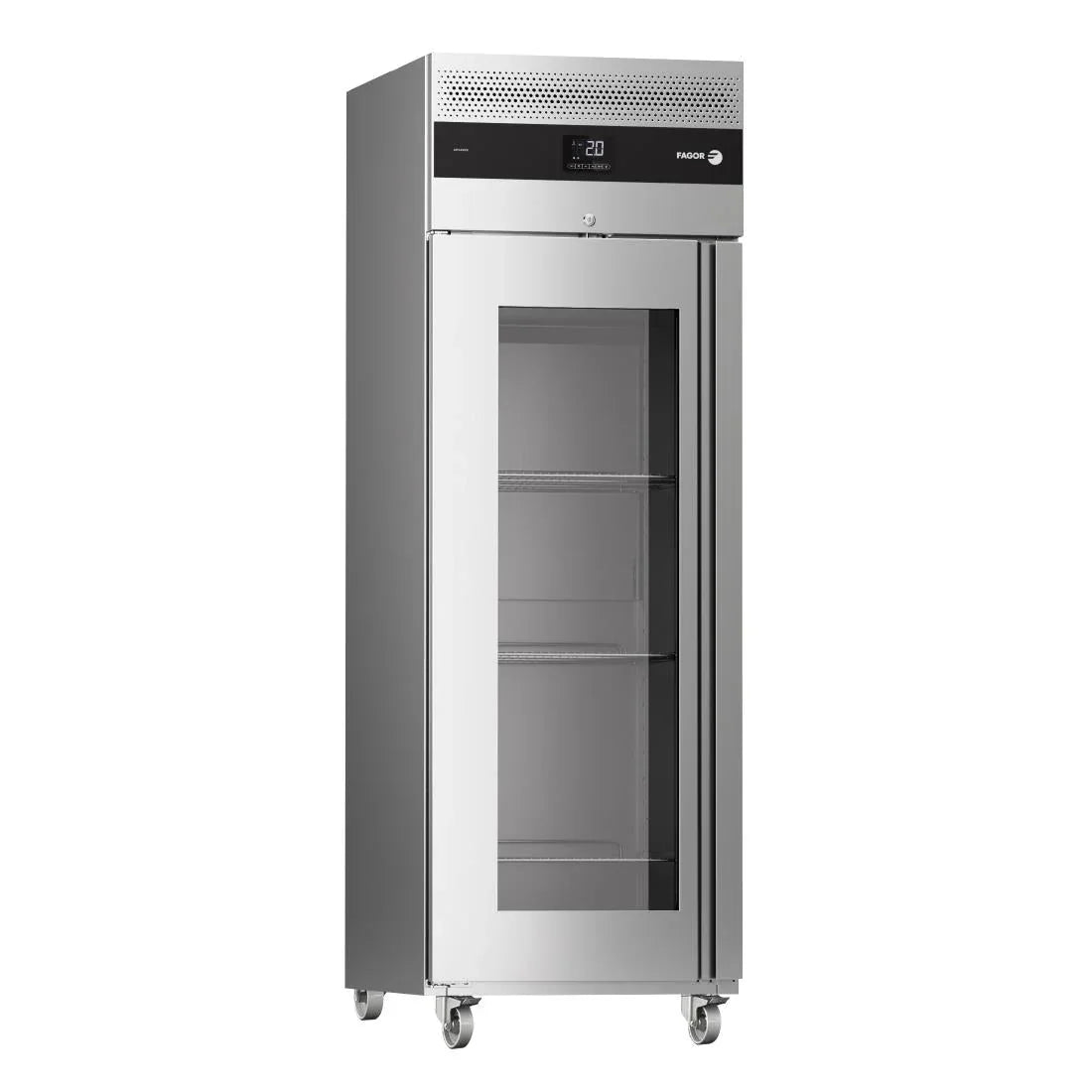 FU005 Fagor Advance Gastronorm Upright Cabinet Display Fridge 1 Door AUP-11G GD - JD Catering Equipment Solutions Ltd