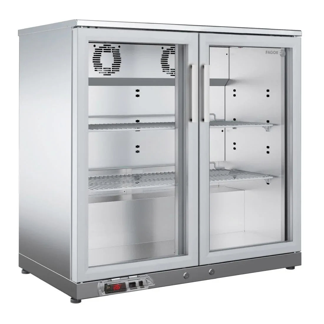 FU031 Fagor EERM Series Back Bar Cooler 2 Door Stainless Steel EERM-2 SS - JD Catering Equipment Solutions Ltd