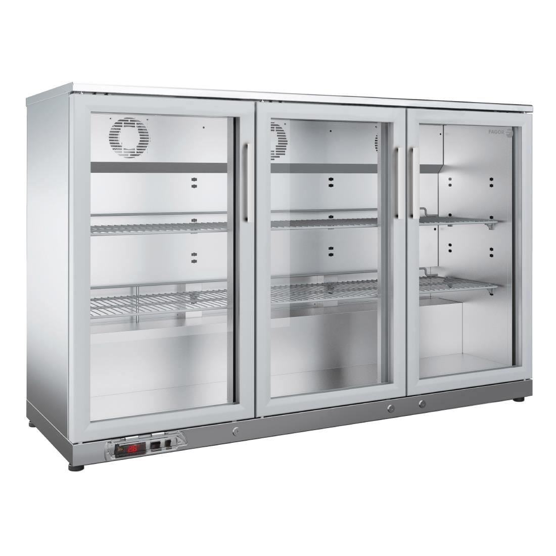FU032 Fagor EERM Series Back Bar Cooler 3 Door Stainless Steel EERM-3 SS JD Catering Equipment Solutions Ltd