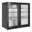 FU034 Fagor EERM Series Back Bar Cooler 2 Door Black EERM-2 JD Catering Equipment Solutions Ltd