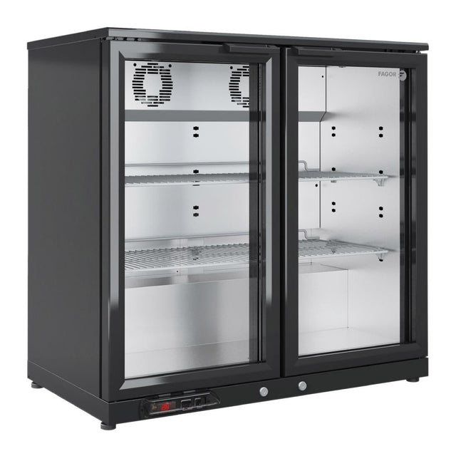 FU034 Fagor EERM Series Back Bar Cooler 2 Door Black EERM-2 JD Catering Equipment Solutions Ltd