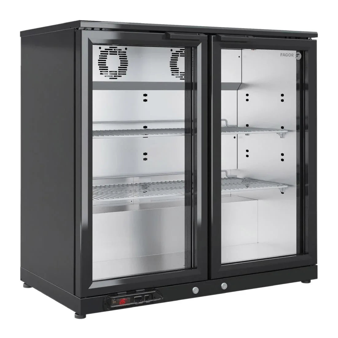 FU034 Fagor EERM Series Back Bar Cooler 2 Door Black EERM-2 - JD Catering Equipment Solutions Ltd