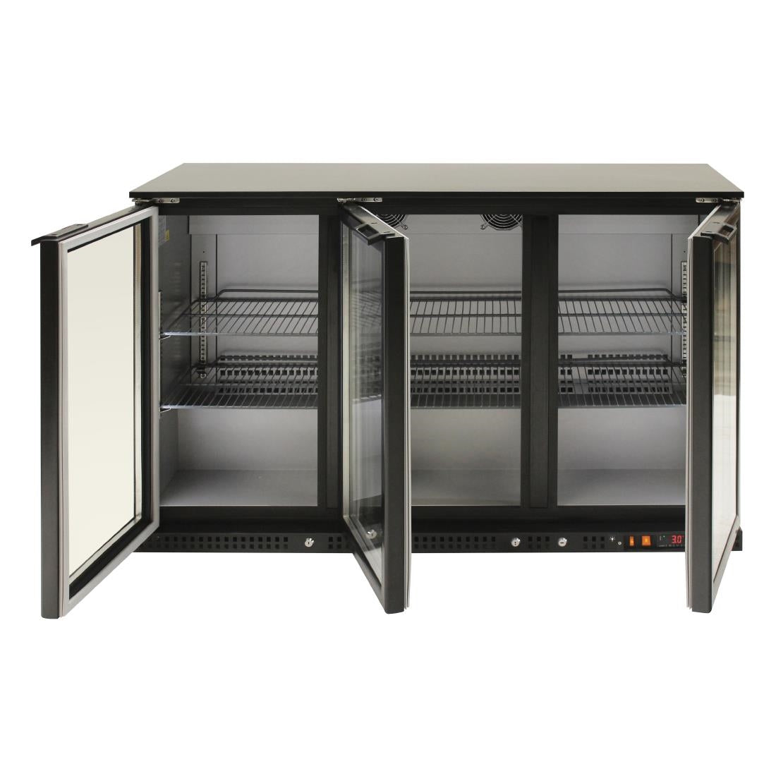 FU035 Fagor EERM Series Back Bar Cooler 3 Door Black EERM-3 JD Catering Equipment Solutions Ltd