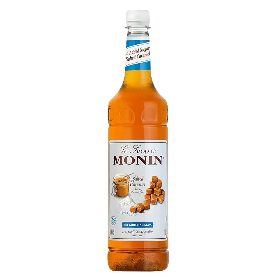 FU453 Monin Premium Salted Caramel No Added Sugar Syrup 1Ltr - JD Catering Equipment Solutions Ltd