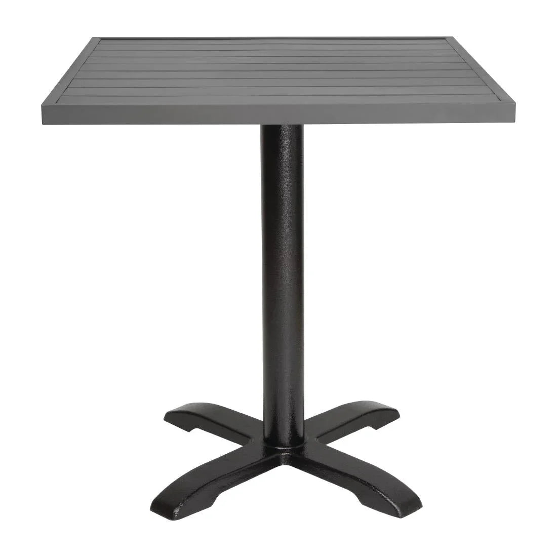 FW597 Bolero Aluminium Square Table Top Dark Grey 700mm - JD Catering Equipment Solutions Ltd